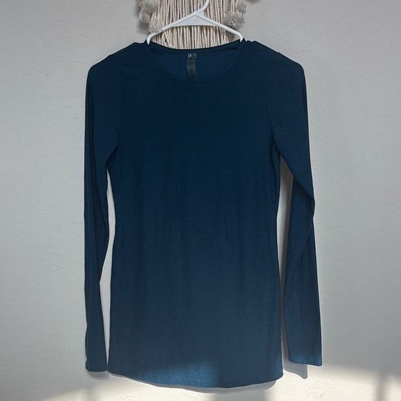 Beyond Yoga Long Sleeve Tee - Navy Blue - Picture 3 of 9